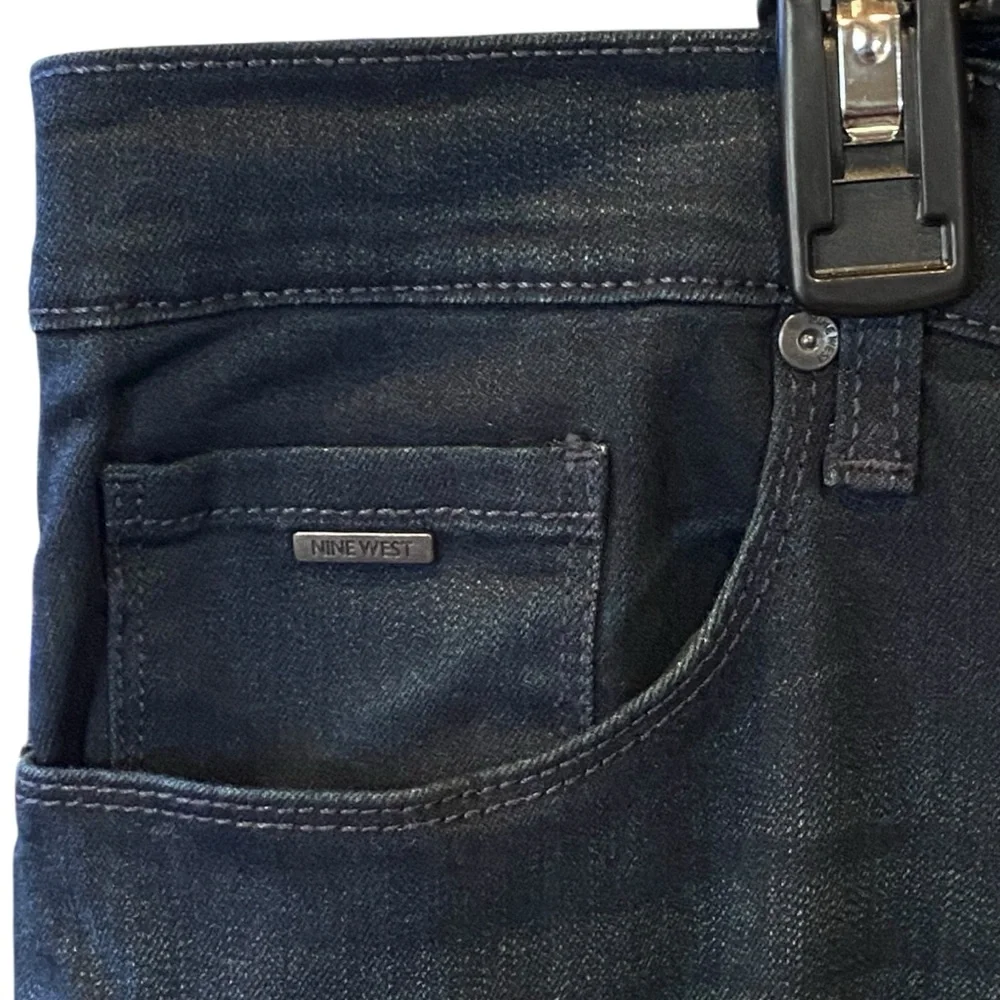 Nine West Gramercy Mini Boot Dark Wash Jeans Womens Plus Size 18W NWT - Picture 3 of 9